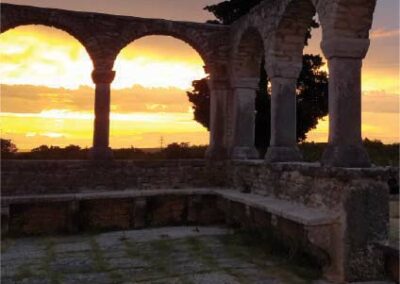 Ruins at sunset